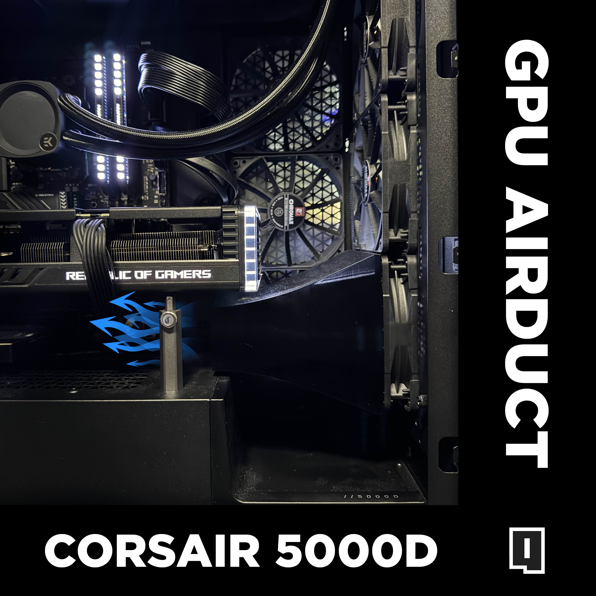Corsair 5000D Front Air duct GPU
