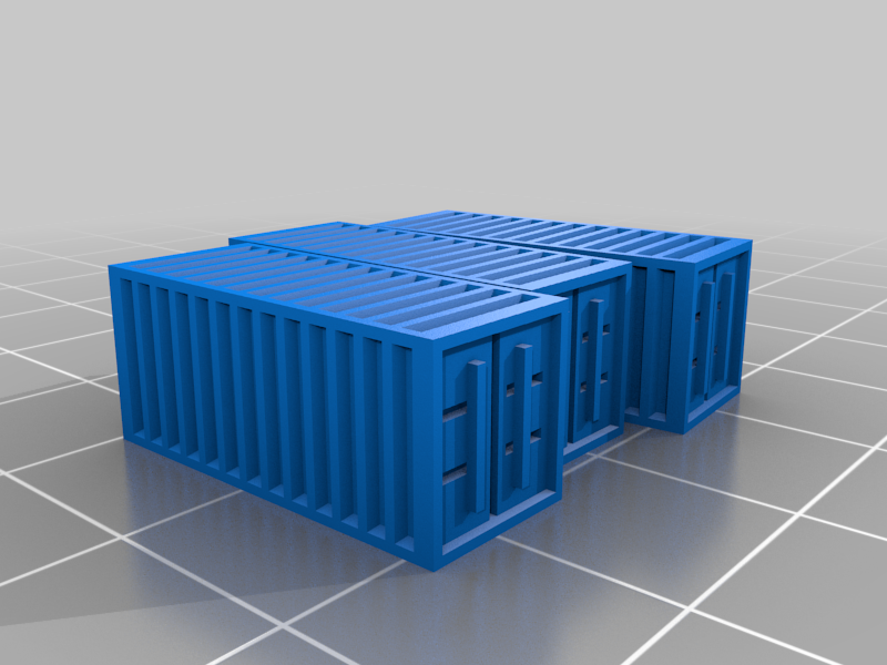 Miniatura 7 do modelo 3D Shipping Container set - 6mm