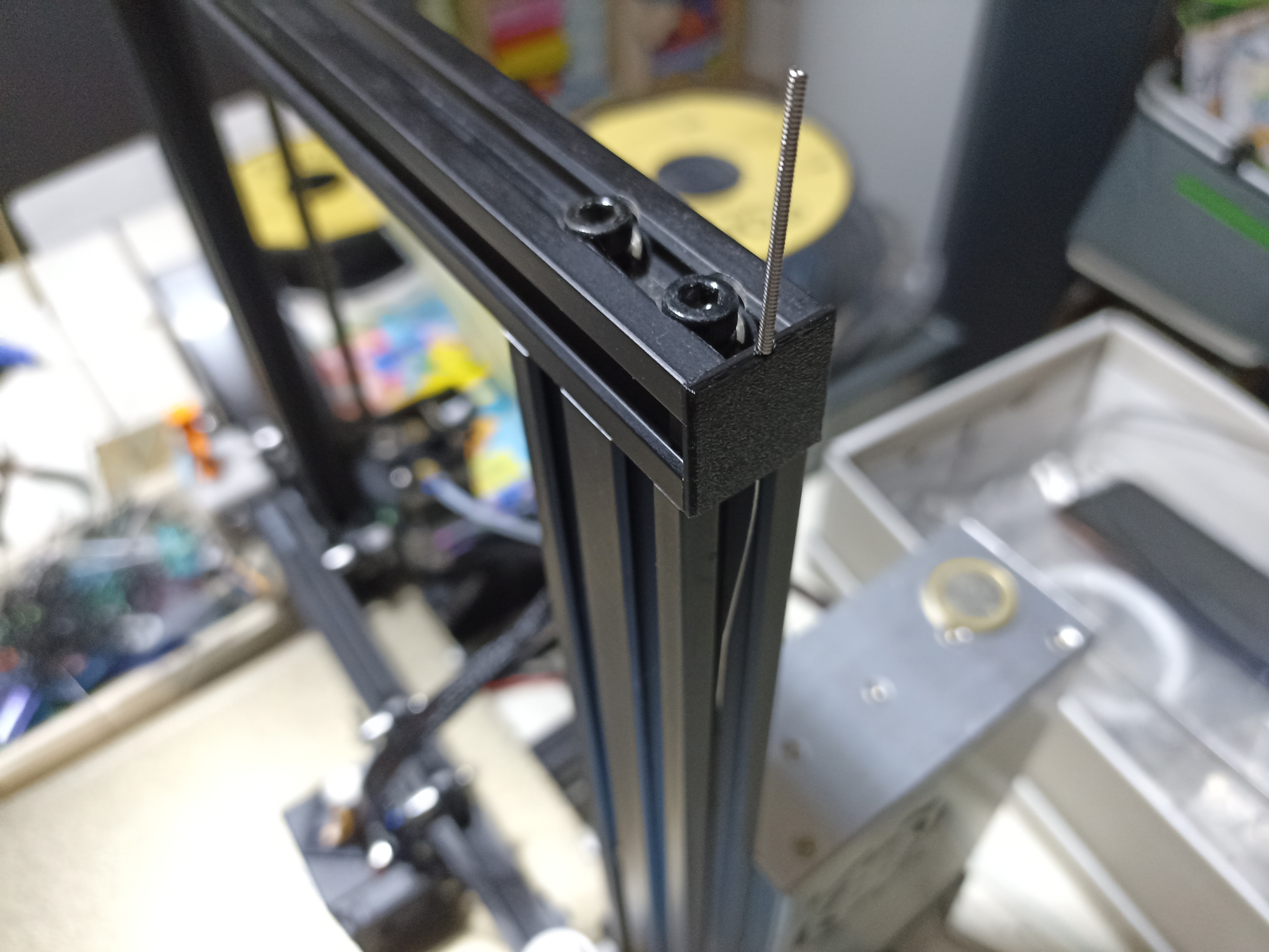 ender 3 endcap with nozzle cleaning tool holder