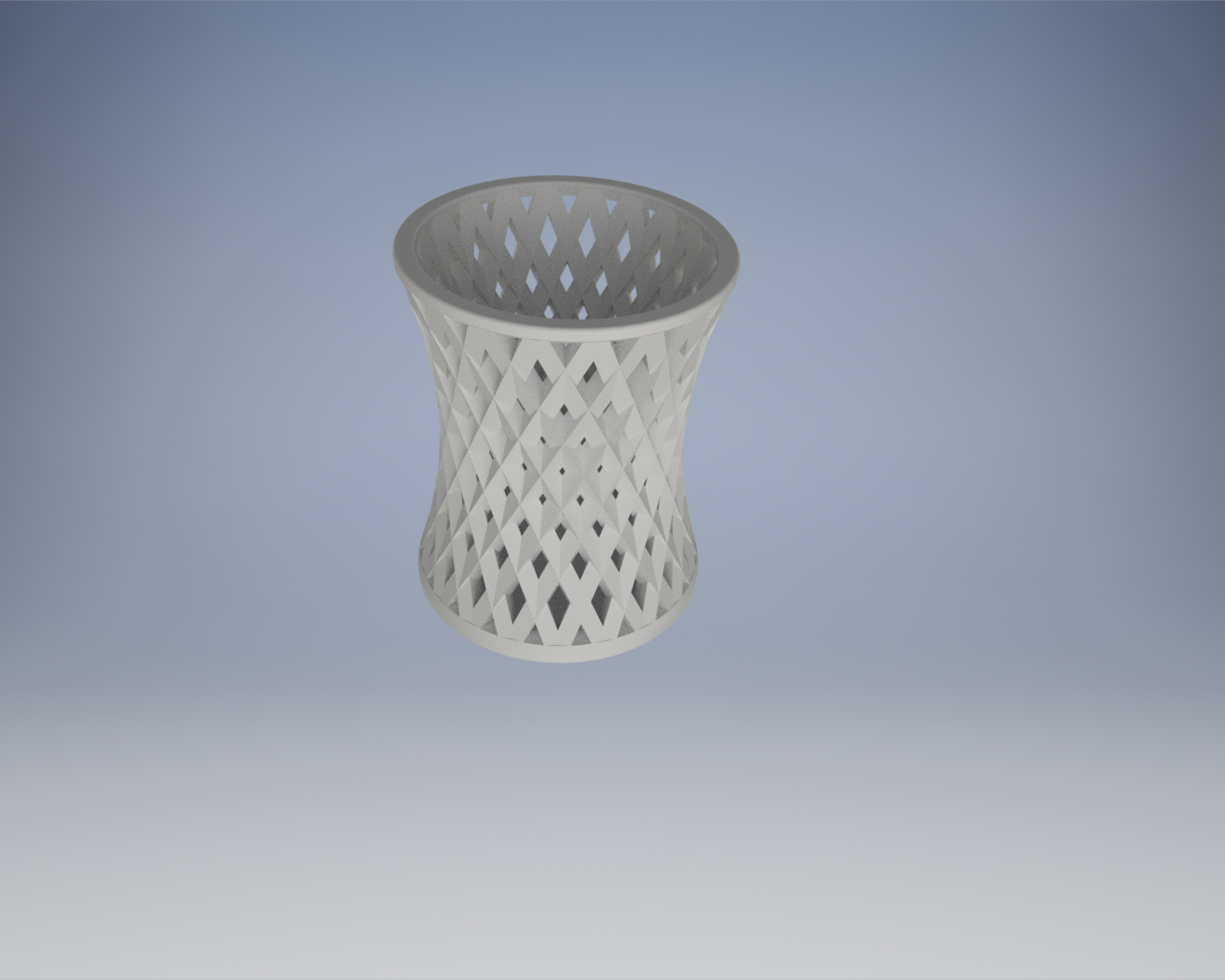 Helical pen holder