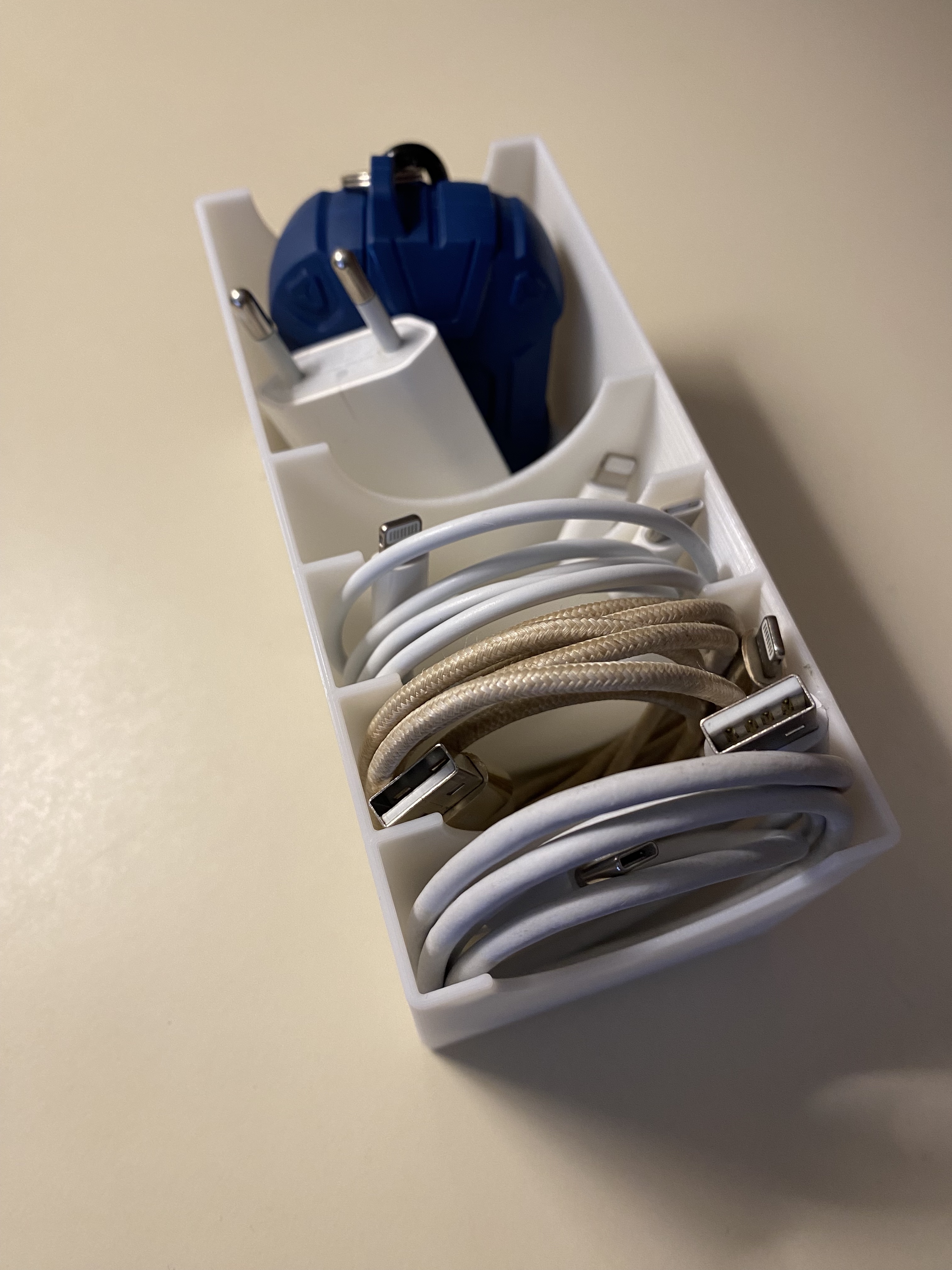 Phone cable organizer box