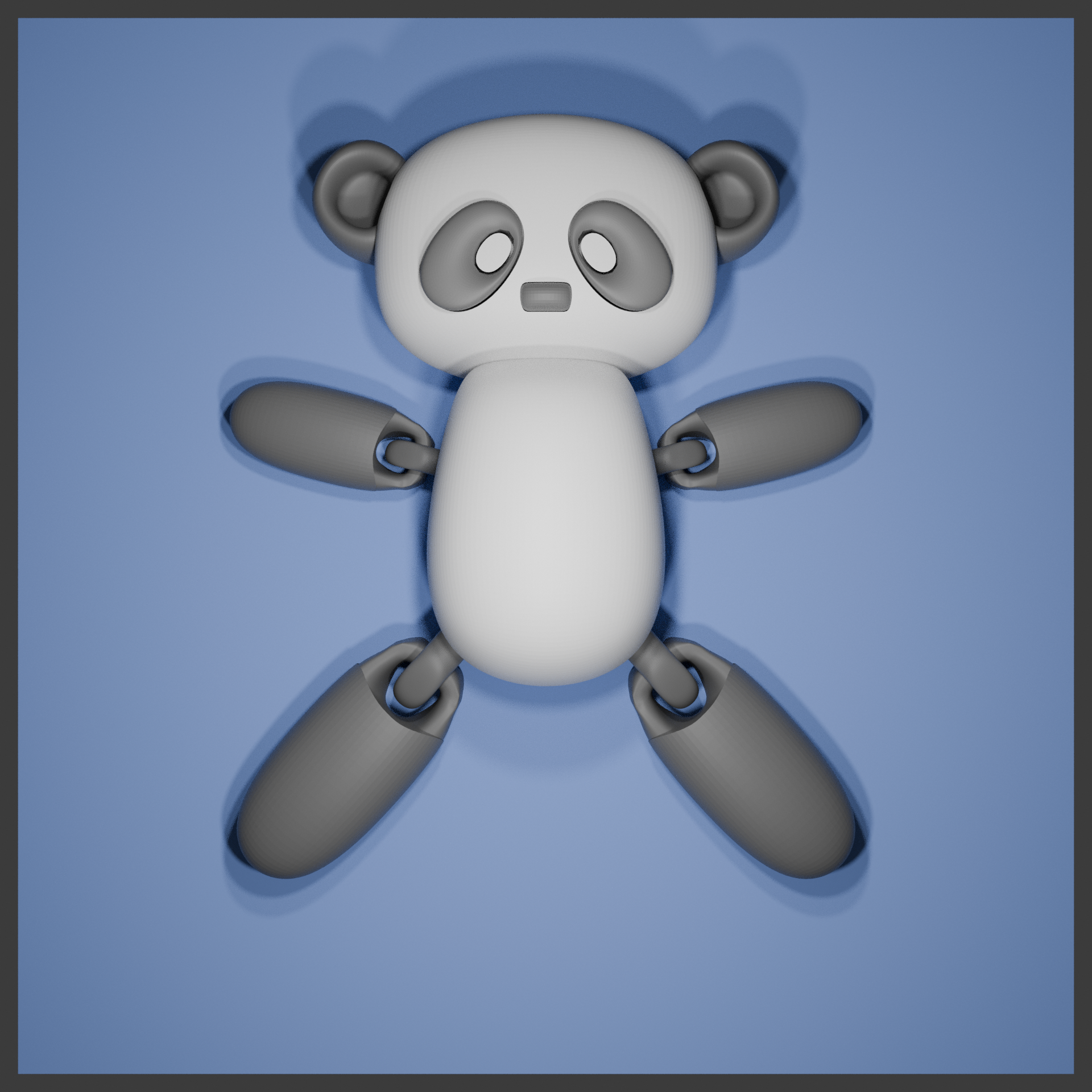 A Panda Articulated  (First Version -  test version)