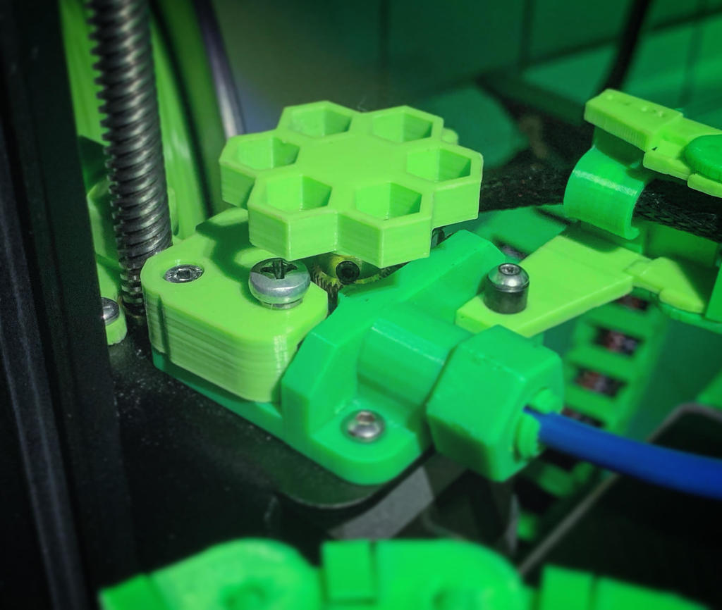 Adjustable, one-piece, extended, rounded, extruder lever — miniatura 2