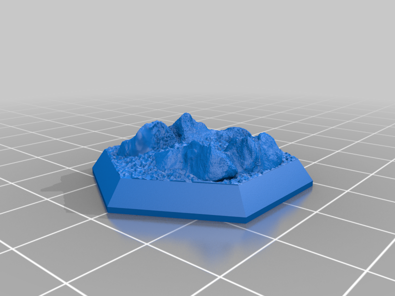 Miniatura 3 do modelo 3D Hex Base - Rocky Set