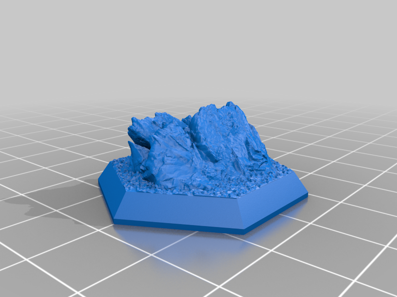Miniatura 5 do modelo 3D Hex Base - Rocky Set