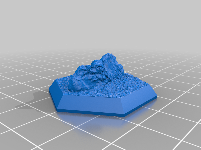 Miniatura 6 do modelo 3D Hex Base - Rocky Set