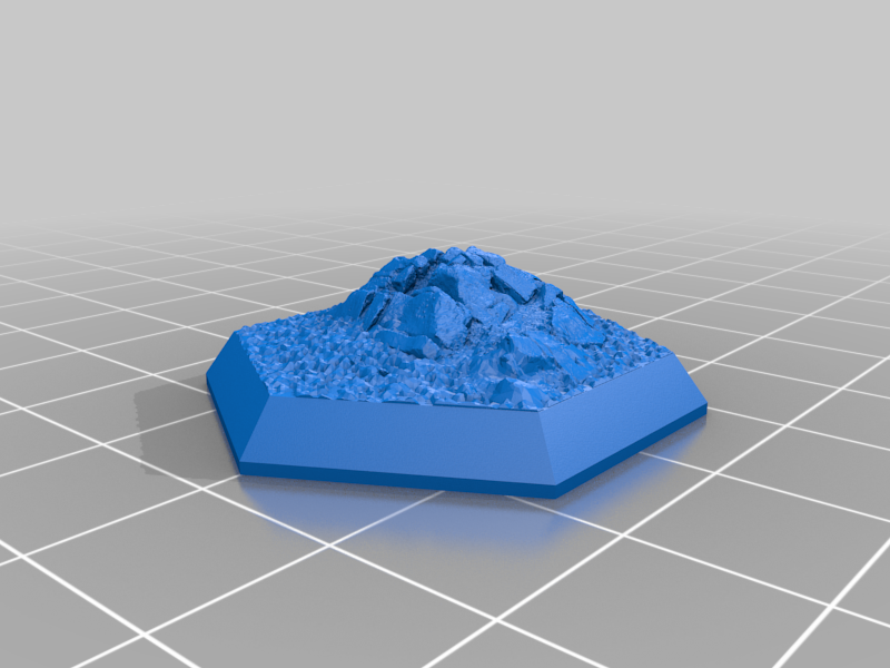 Miniatura 7 do modelo 3D Hex Base - Rocky Set