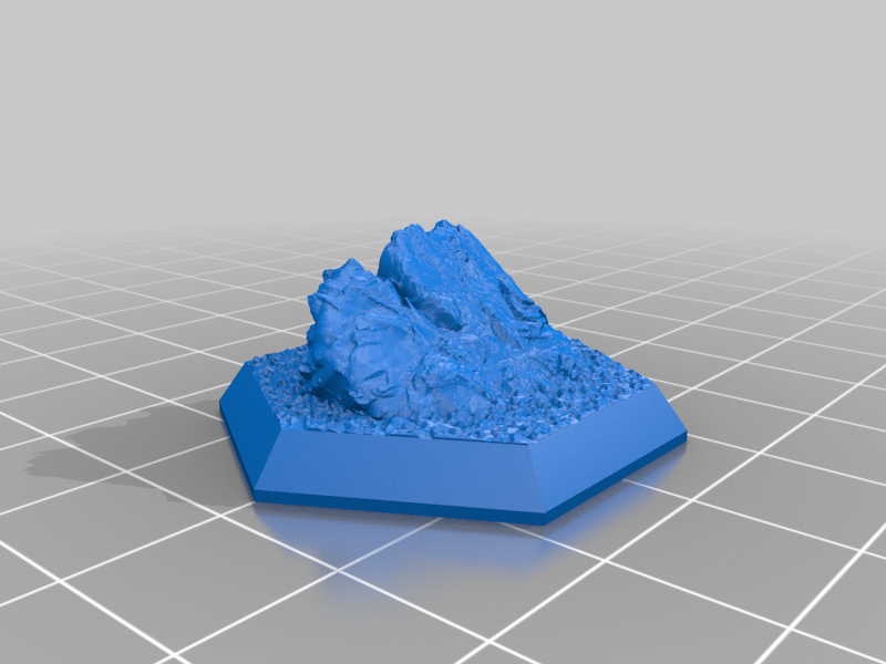 Miniatura 10 do modelo 3D Hex Base - Rocky Set