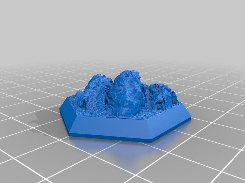 Miniatura 9 do modelo 3D Hex Base - Rocky Set