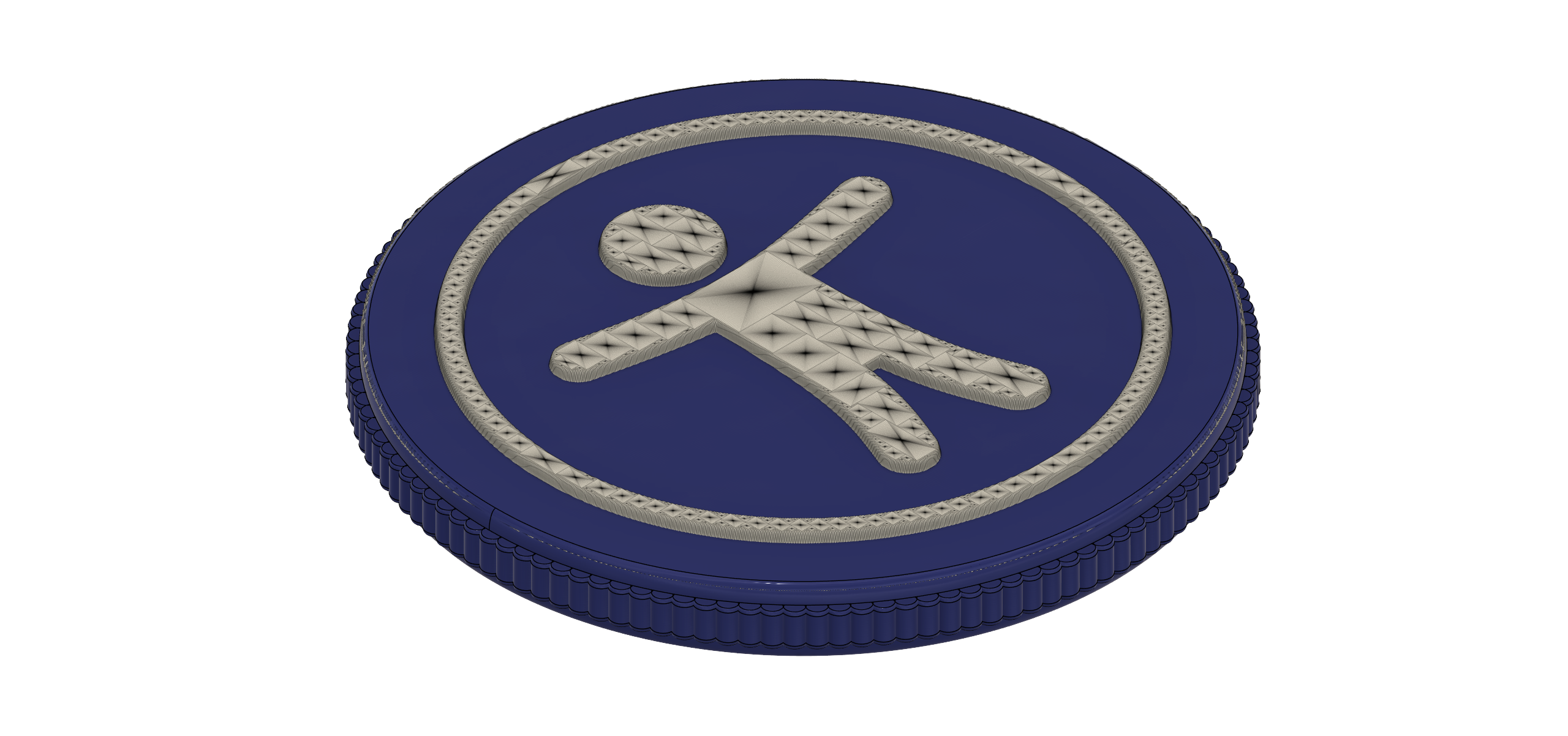 Web/Built Accessibility Coin - A11Y - Support Web & Built Environment Accessibility (NFC Option) — miniatura 2