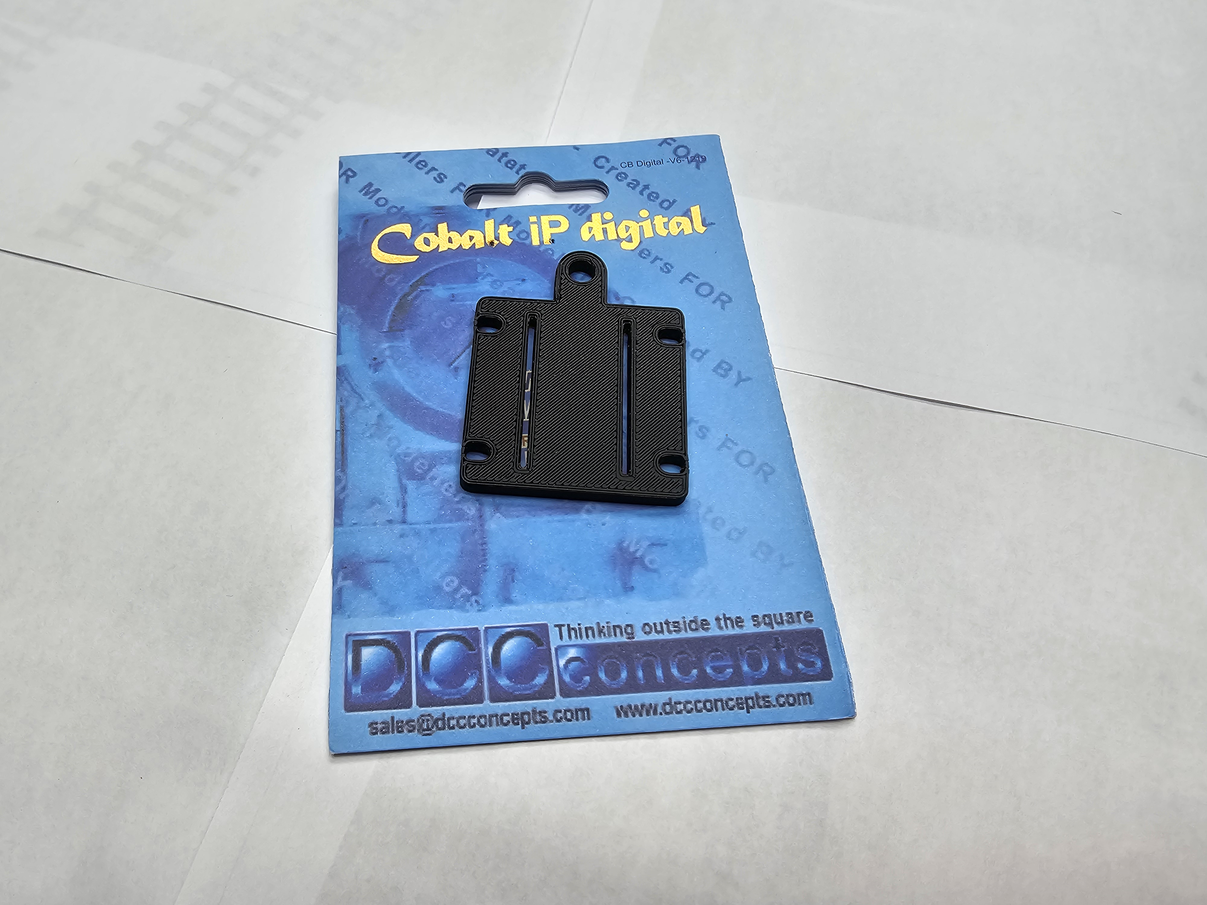 Drilling template for Cobalt turnout / Gabarit de perçage pour aiguillage Cobalt