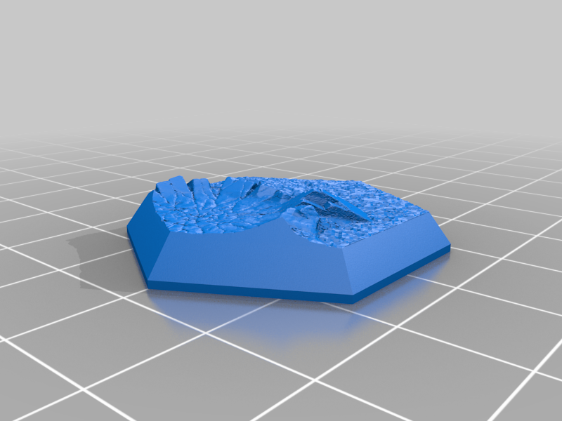 Miniatura 6 do modelo 3D Hex Base - Crater Set