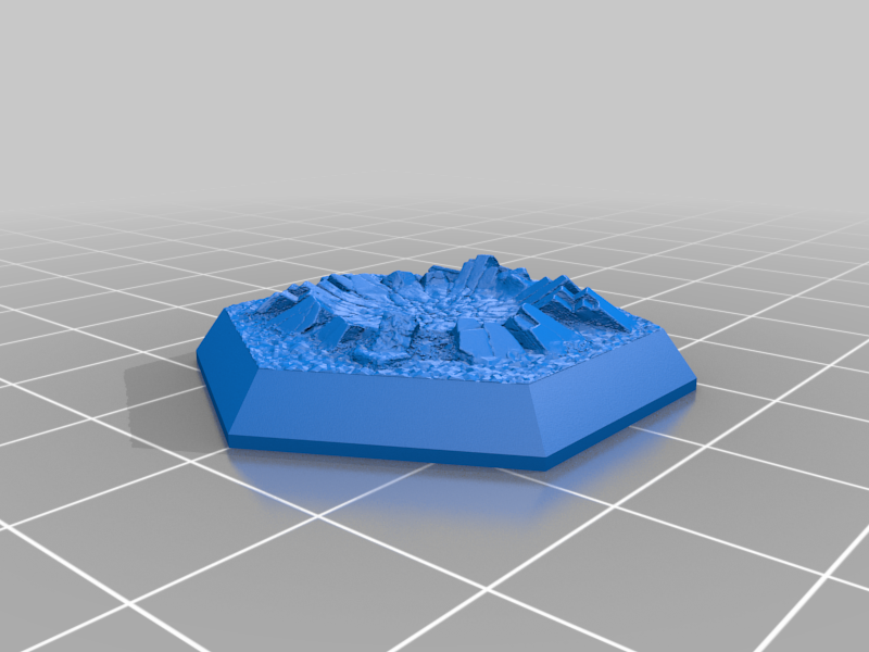 Miniatura 7 do modelo 3D Hex Base - Crater Set