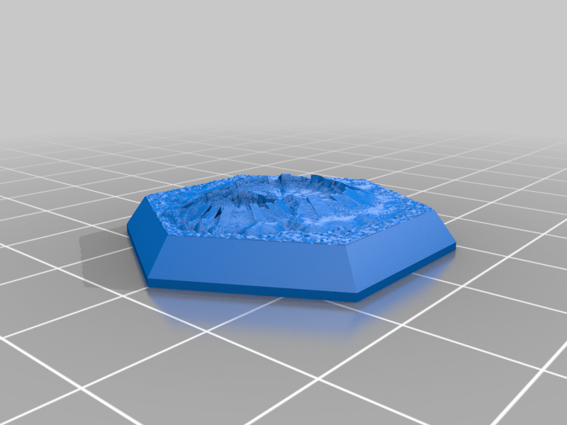 Miniatura 8 do modelo 3D Hex Base - Crater Set