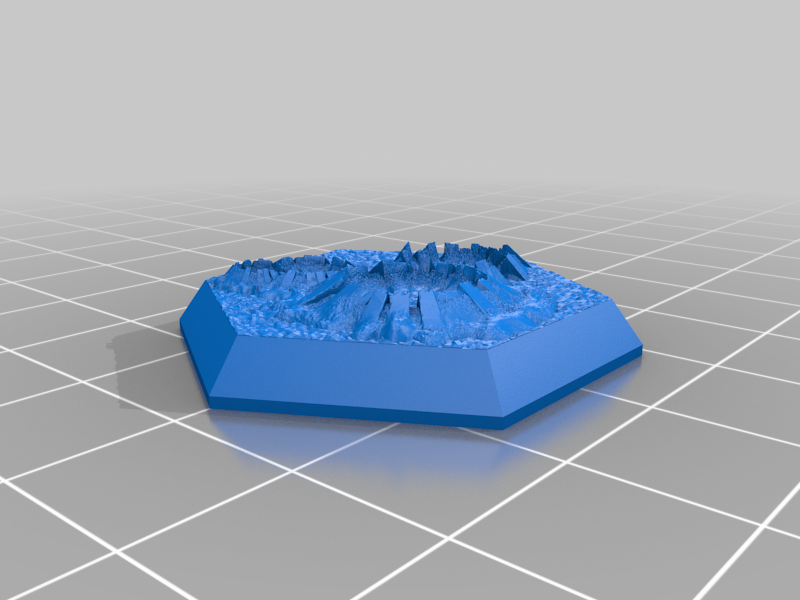Miniatura 9 do modelo 3D Hex Base - Crater Set