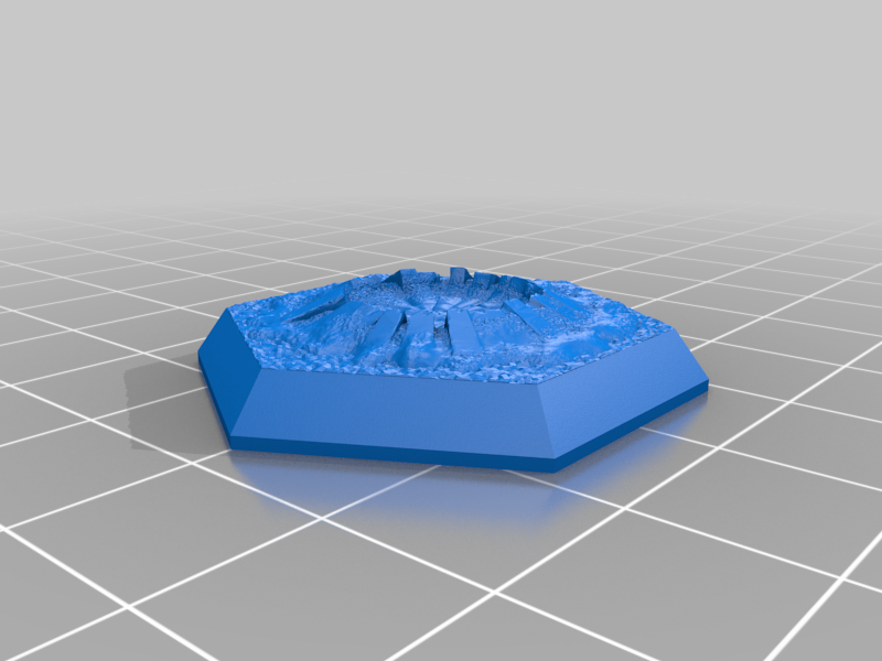 Miniatura 10 do modelo 3D Hex Base - Crater Set