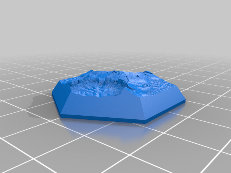 Miniatura 11 do modelo 3D Hex Base - Crater Set