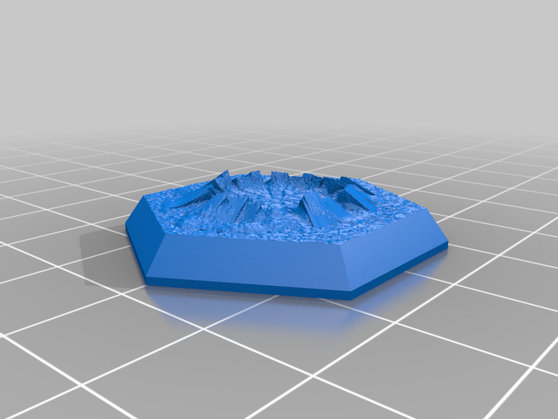 Miniatura 12 do modelo 3D Hex Base - Crater Set