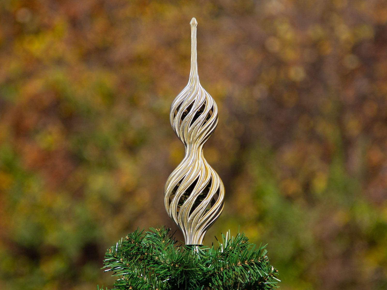Double Spiral Christmas Tree Topper 2024