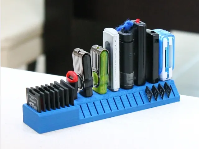Sd card holder with usb slots