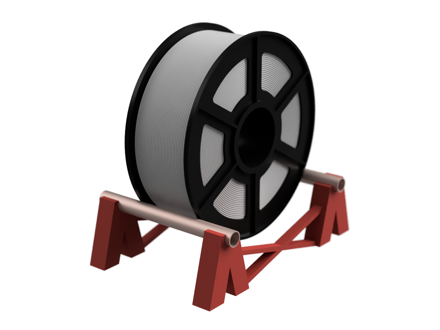 Filament Spool Storage Rack using Copper Pipes