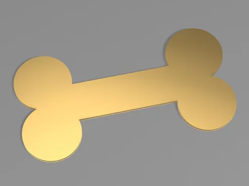 Bone logo wall decoration