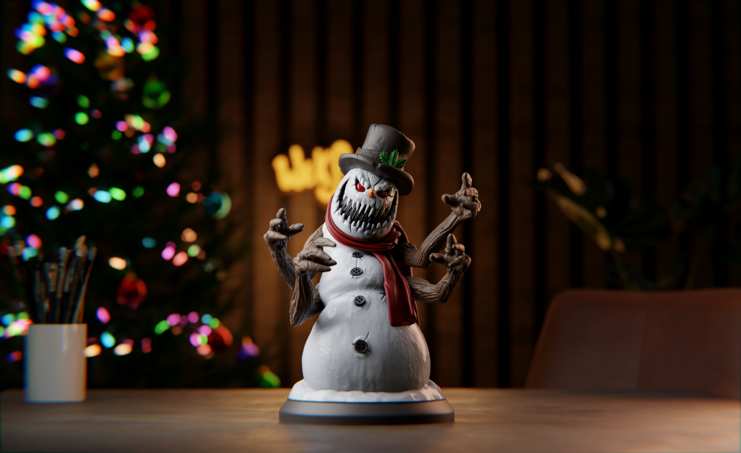Creepy Snowman