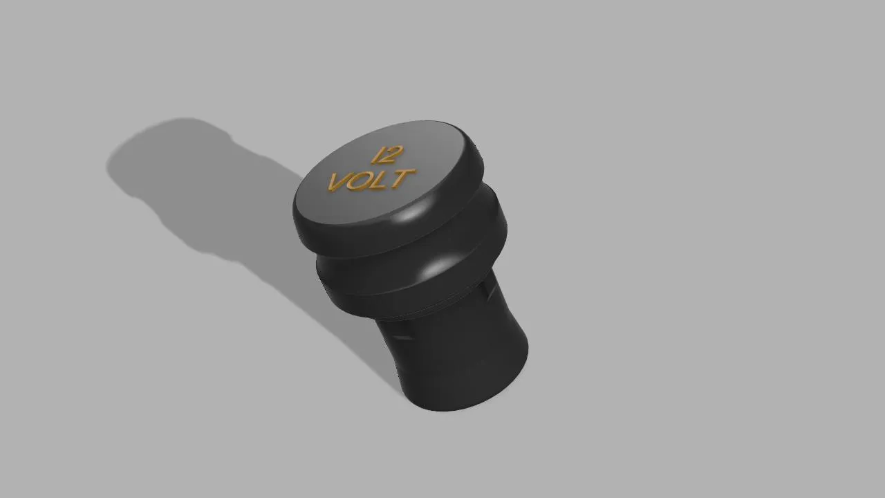 VOLVO cigarette lighter cover by KORN3L | Download free STL model