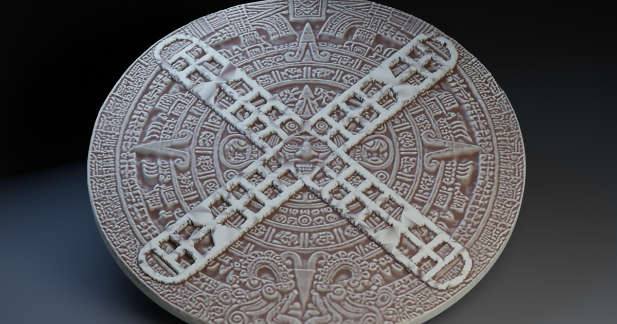 Aztec Patolli Board by Peter Farell | Download free STL model ...