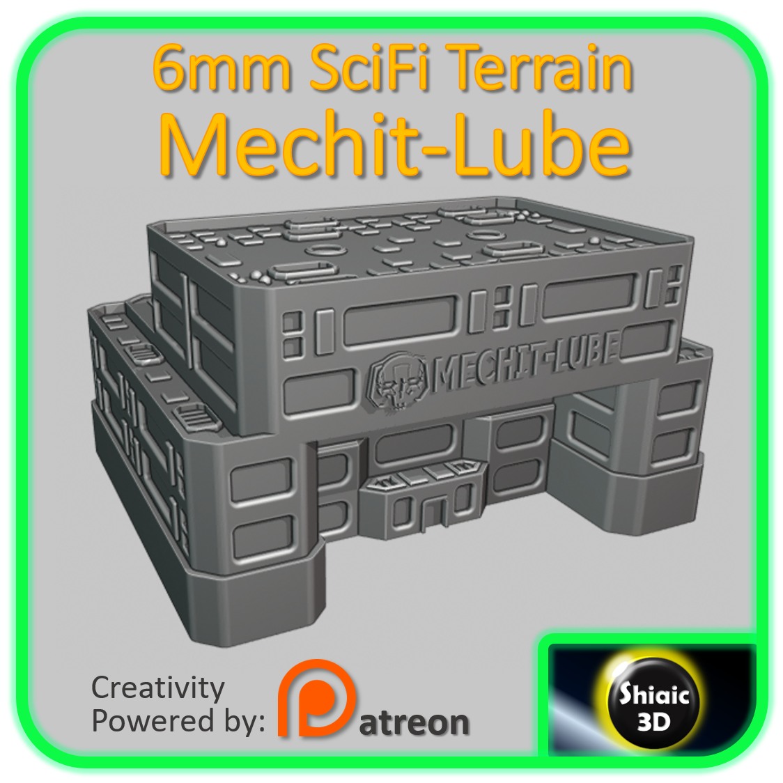 SciFi Building - Unity City - Mechit-Lube - 6mm