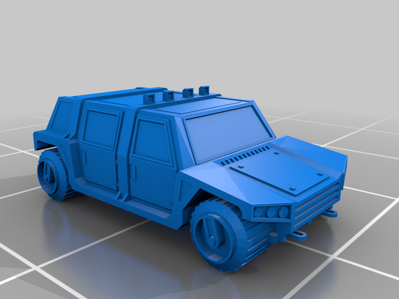 SciFi Vehicle Set 1 - Cars - 6mm