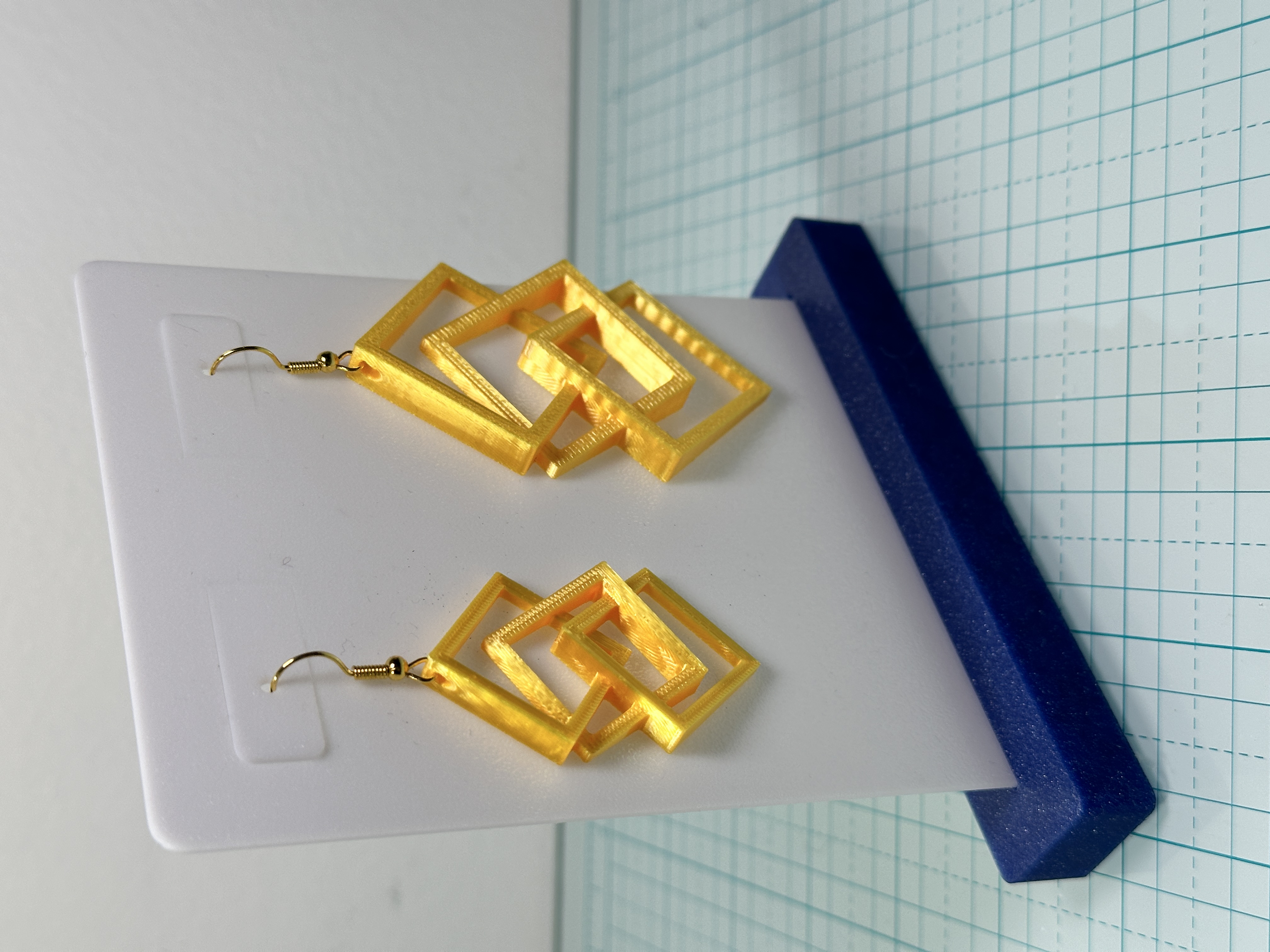 Miniatura 3 do modelo 3D Square Earrings