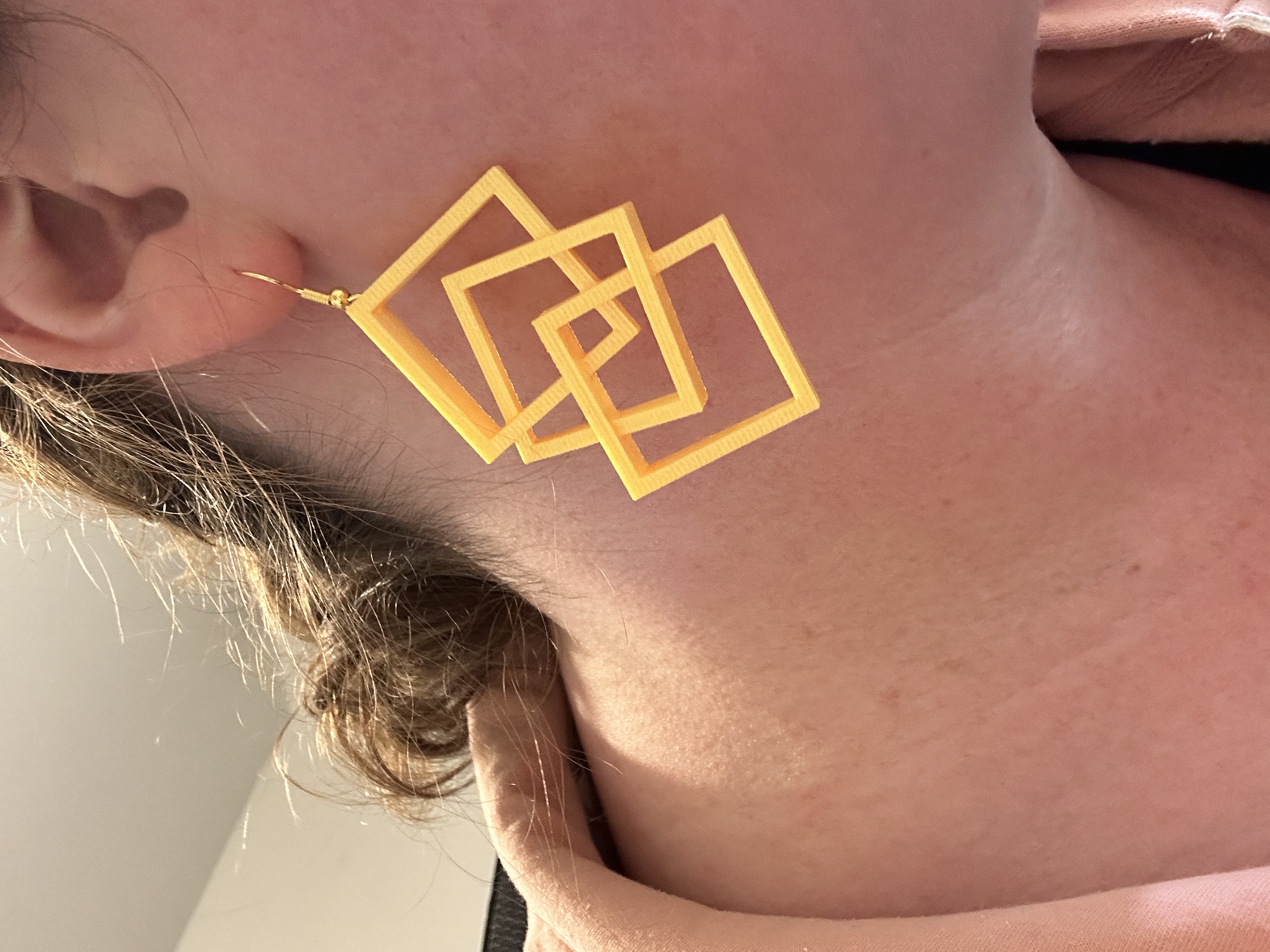 Miniatura 6 do modelo 3D Square Earrings