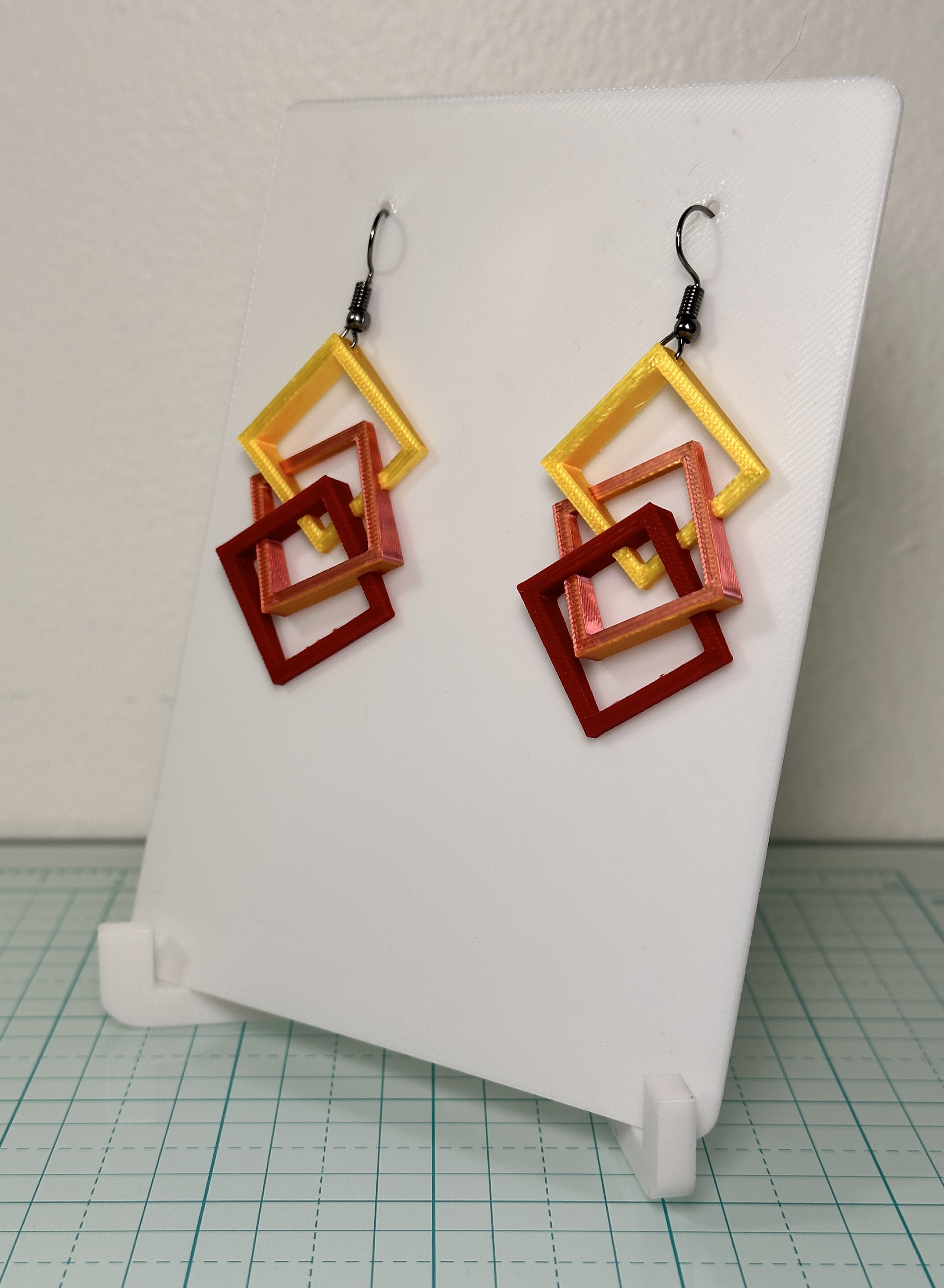 Miniatura 7 do modelo 3D Square Earrings
