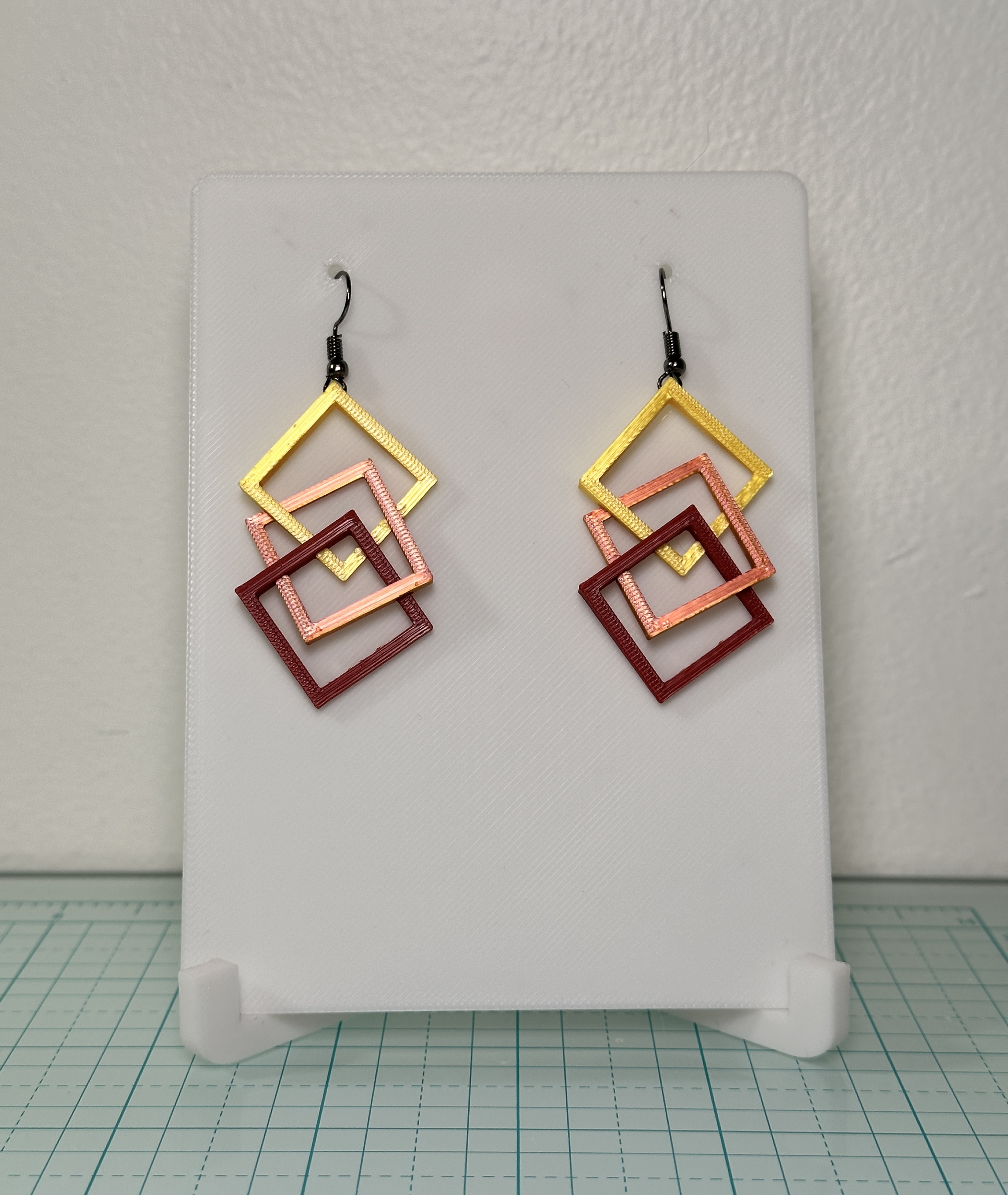 Miniatura 8 do modelo 3D Square Earrings