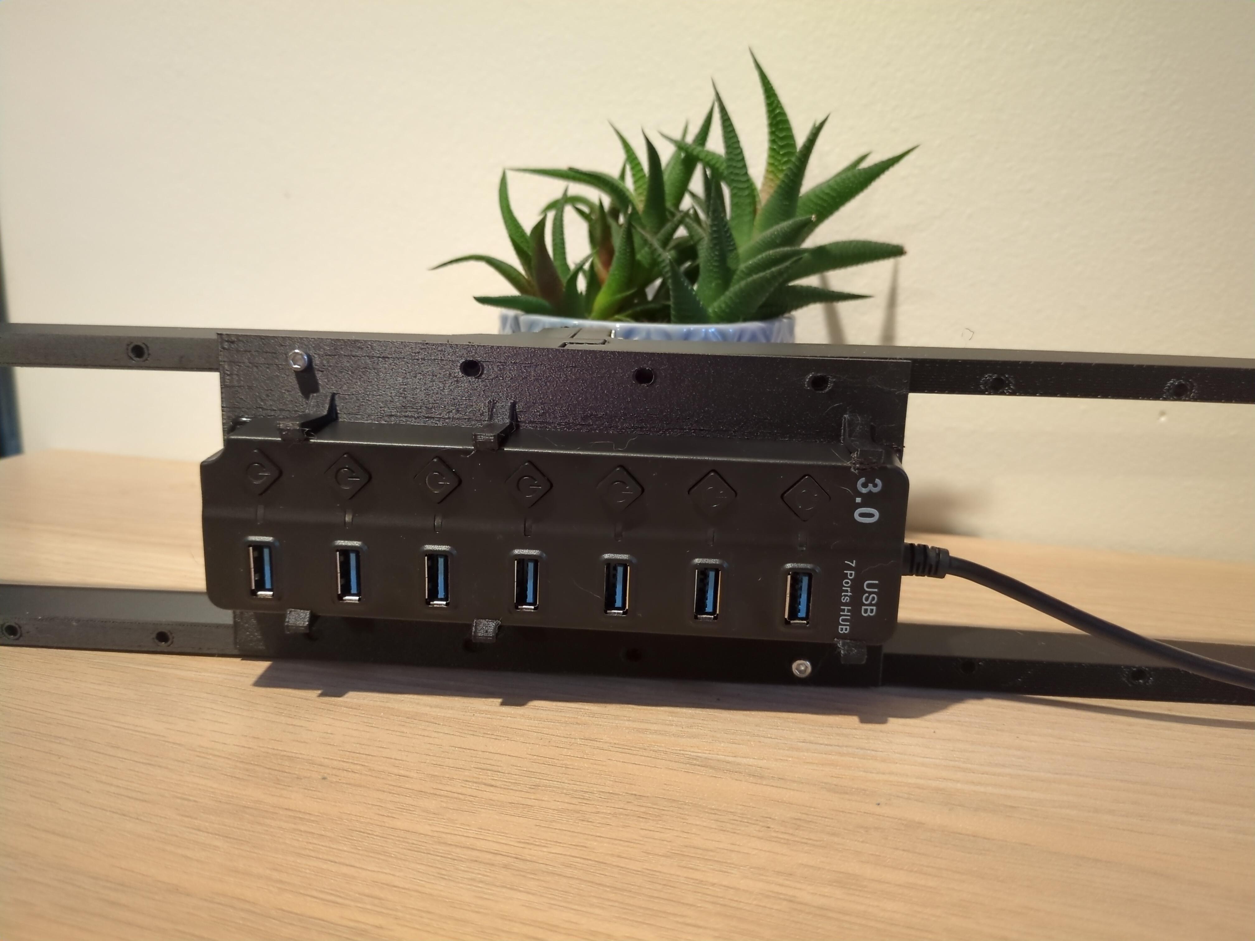 DAP or underdesk mount for 7 ports USB HUB (Modular Racking System)