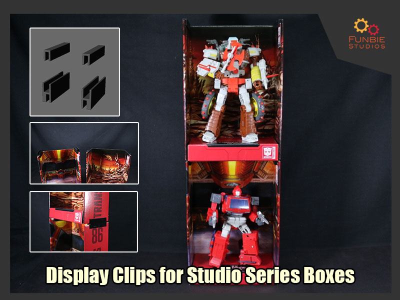 Display Clips for Transformers Studio Series Boxes