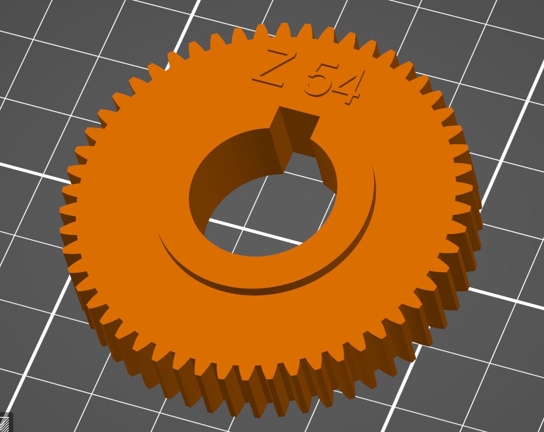 Zahnrad gear Z 54 Bernardo P 600 G Wechselzahnrad