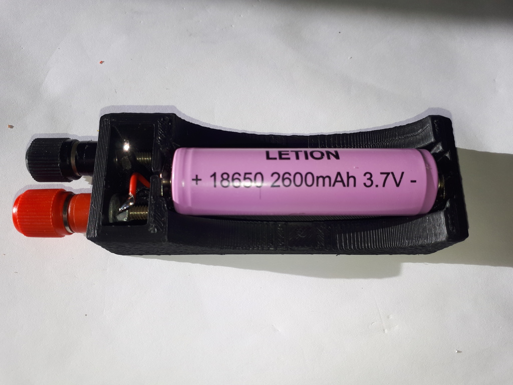 Lade/Test Batteriehalter für 18650 Zellen zum Anschluss an ZB2L3 Batterietester o.ä.