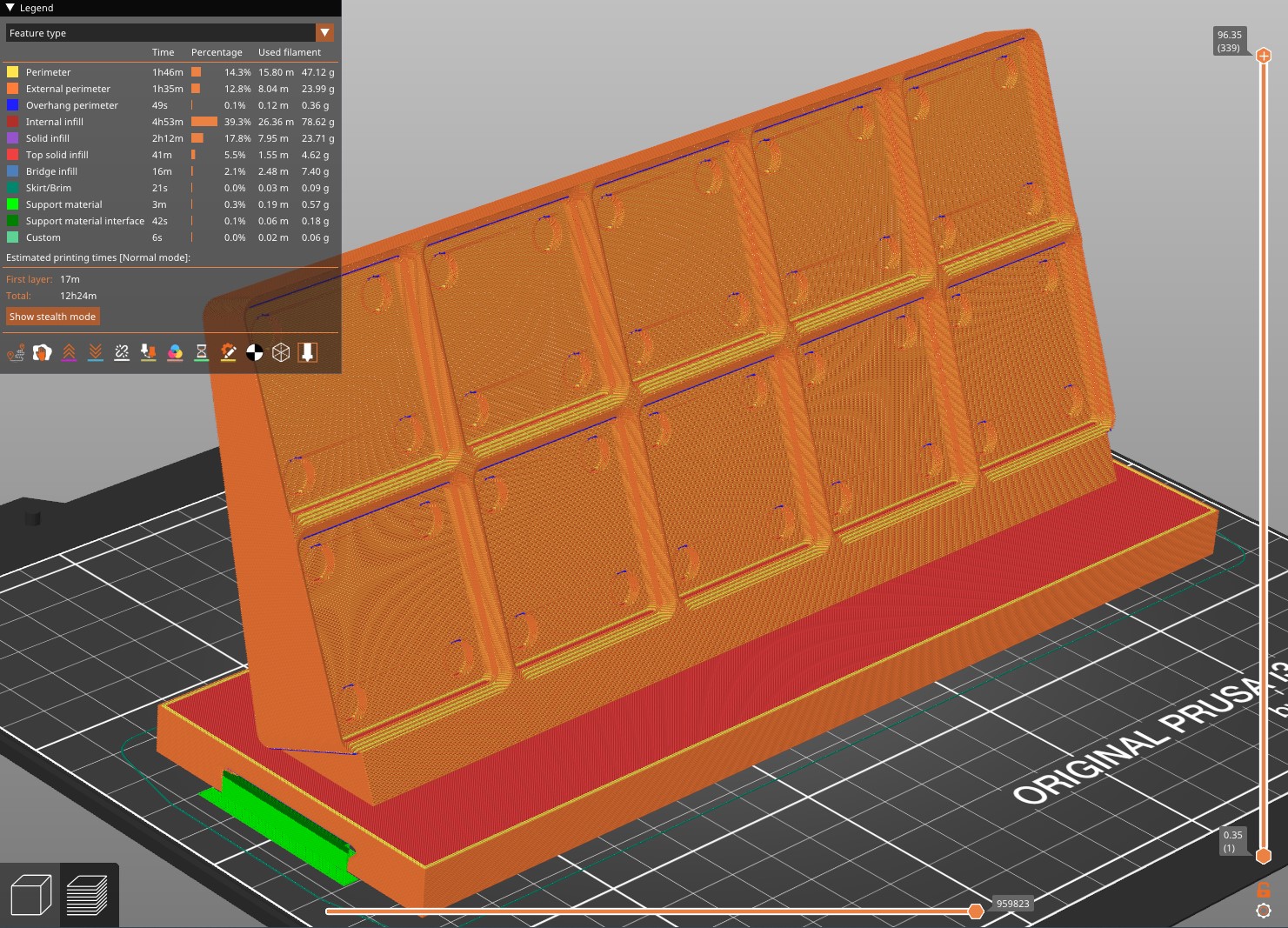 gridfinity 2x5 bin holder for modula system by Richard Schalander ...