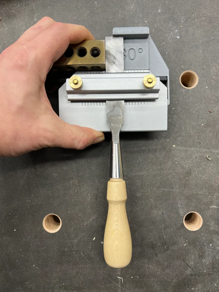 Compact Chisel Sharpening Jig by GarageTimeWithDavid