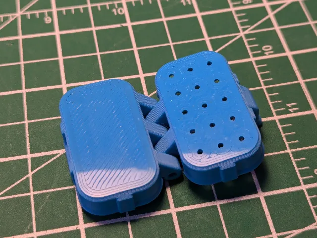 Toothbrush Travel Case - Holes on Half (print in place)