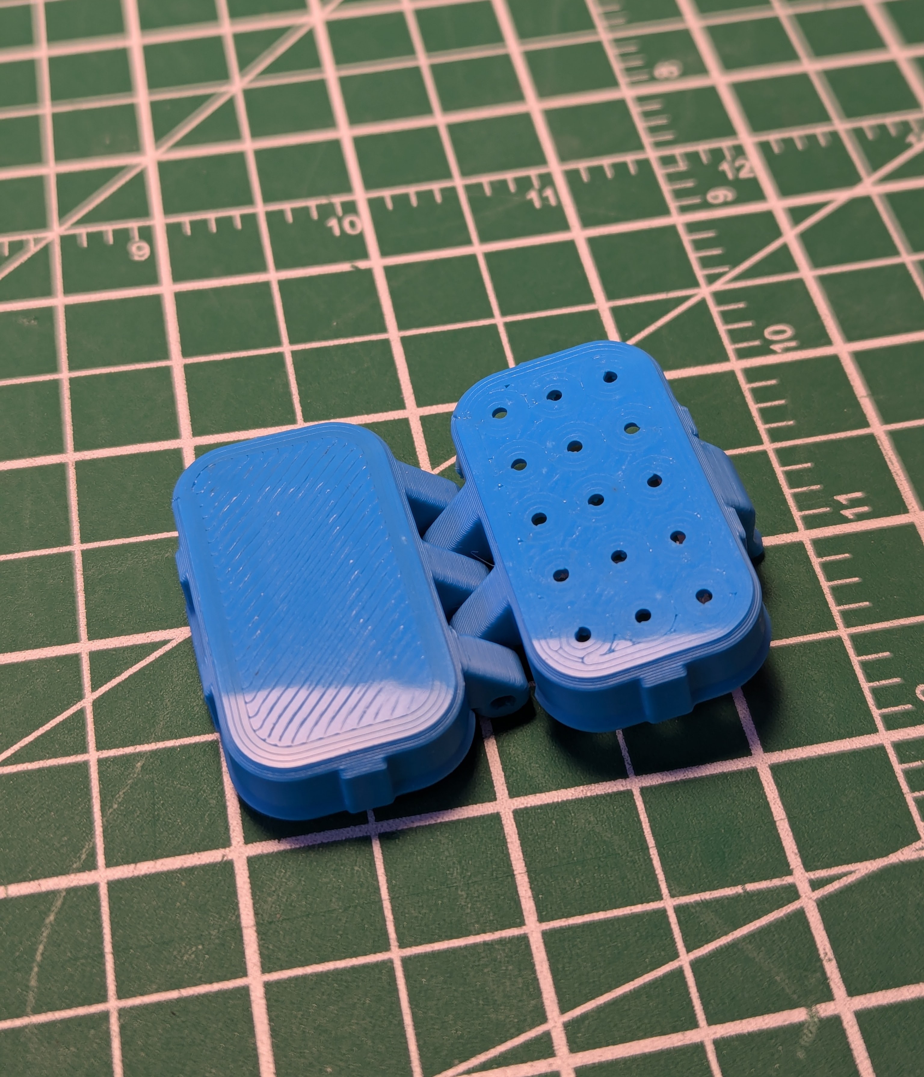 Toothbrush Travel Case - Holes on Half (print in place) 3D model thumbnail
