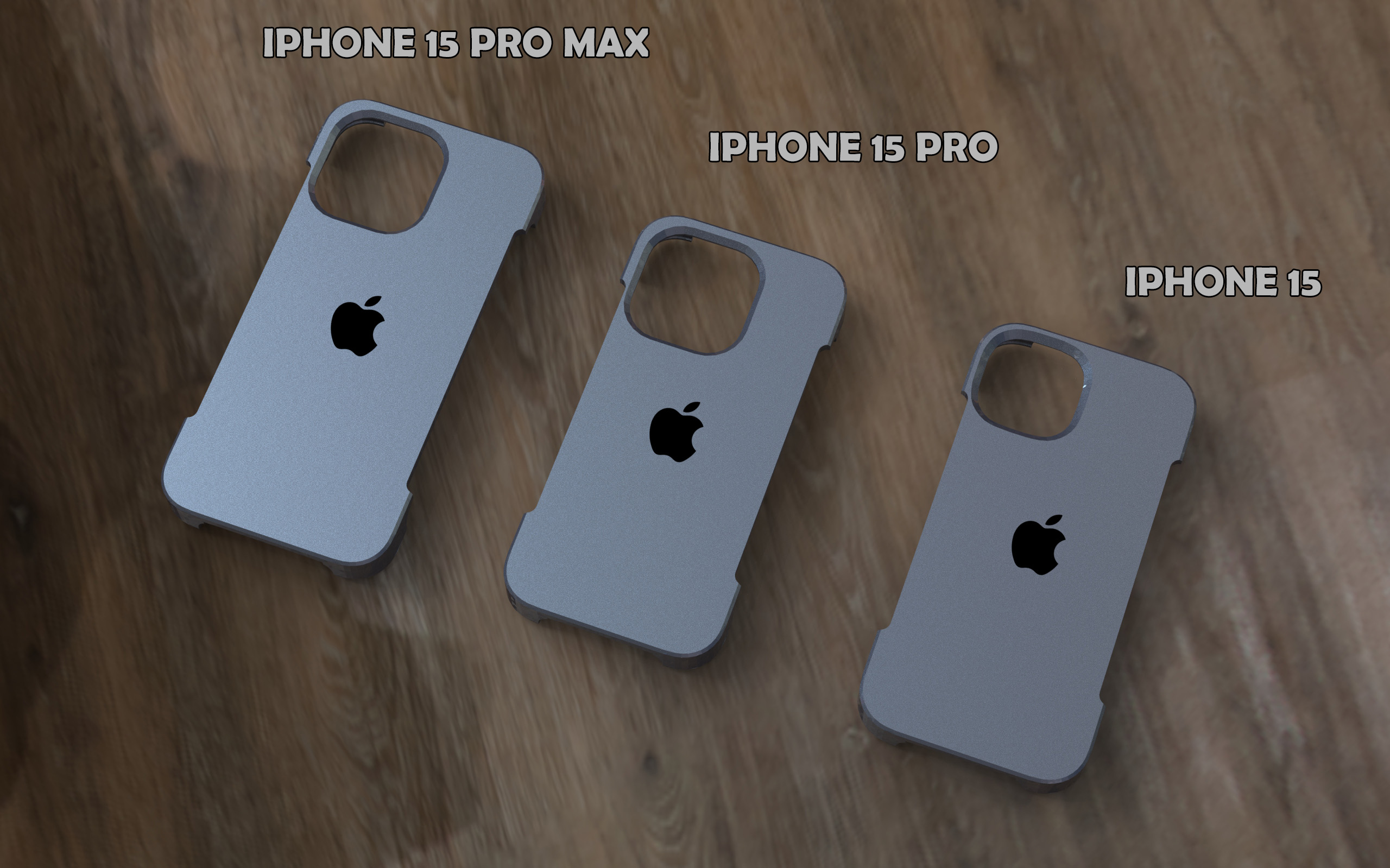 Cover clean with logo - Iphone15 + Iphone15Pro + Iphone 15 ProMax