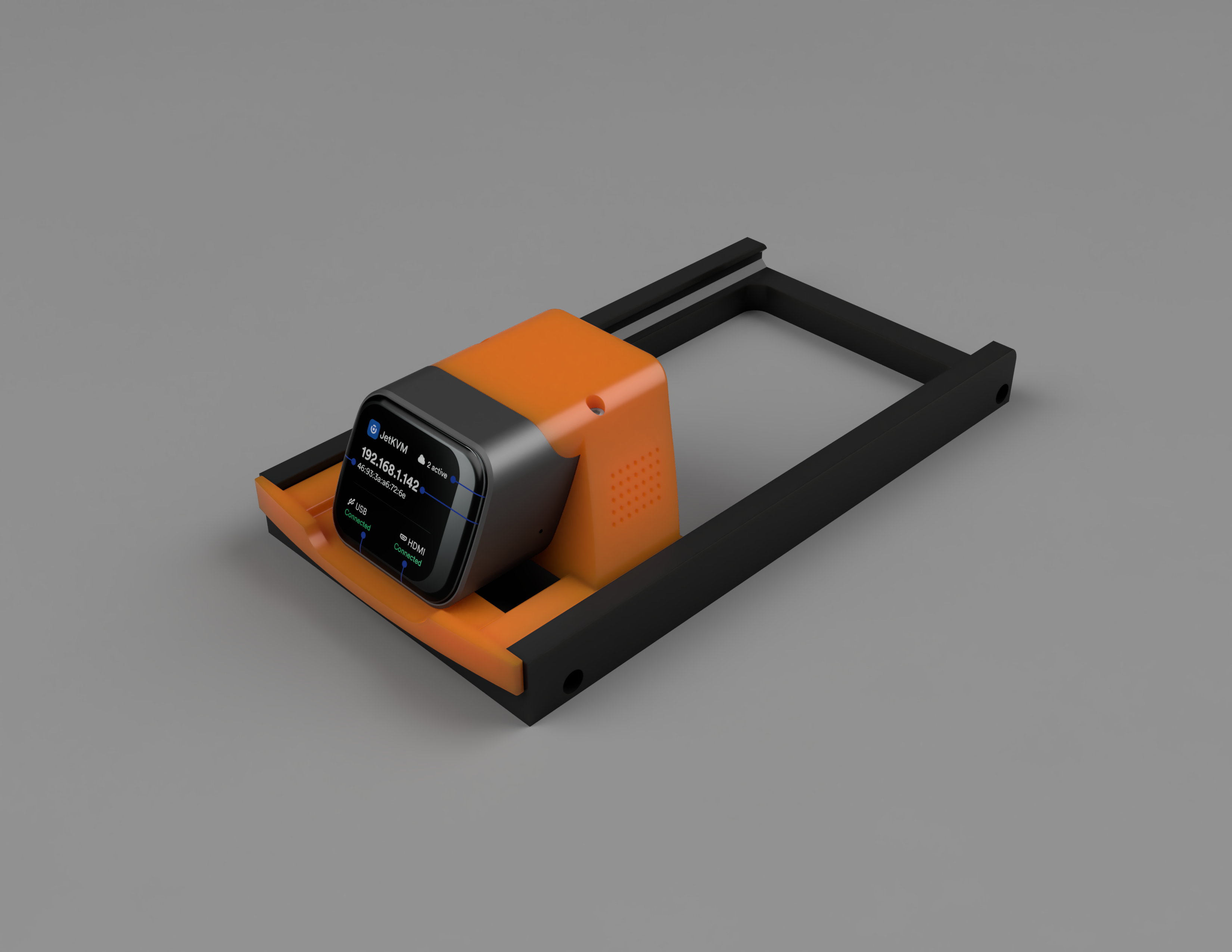 JetKVM 1W sled for Modular 1U Rack