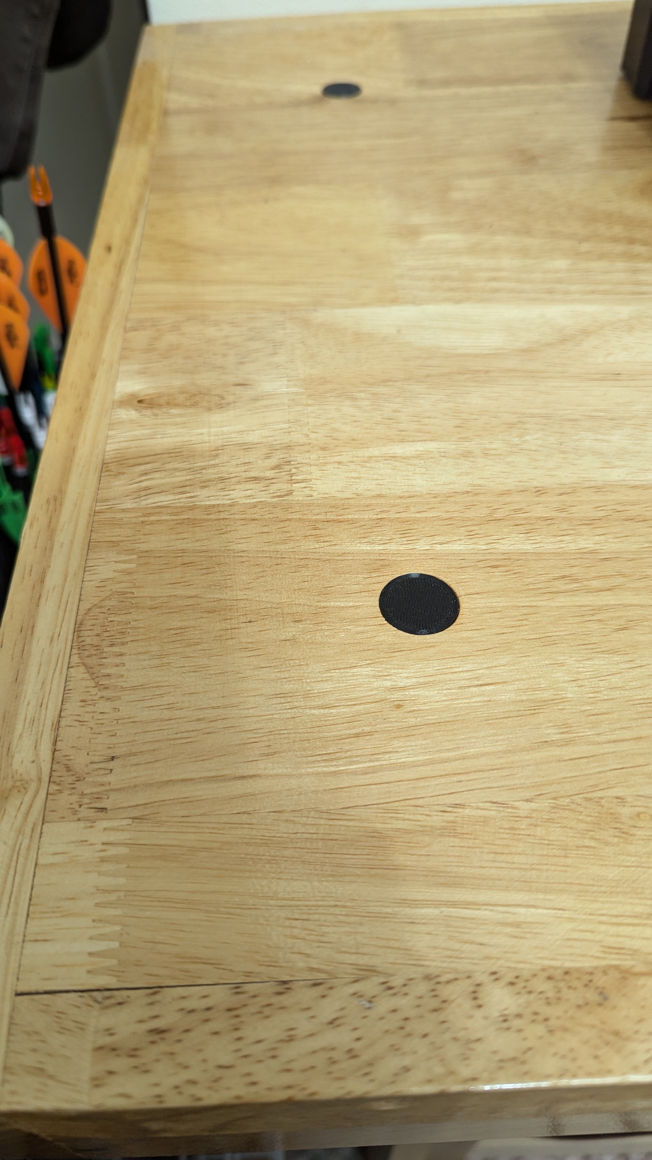 Plug for Harbor Freight workbench top