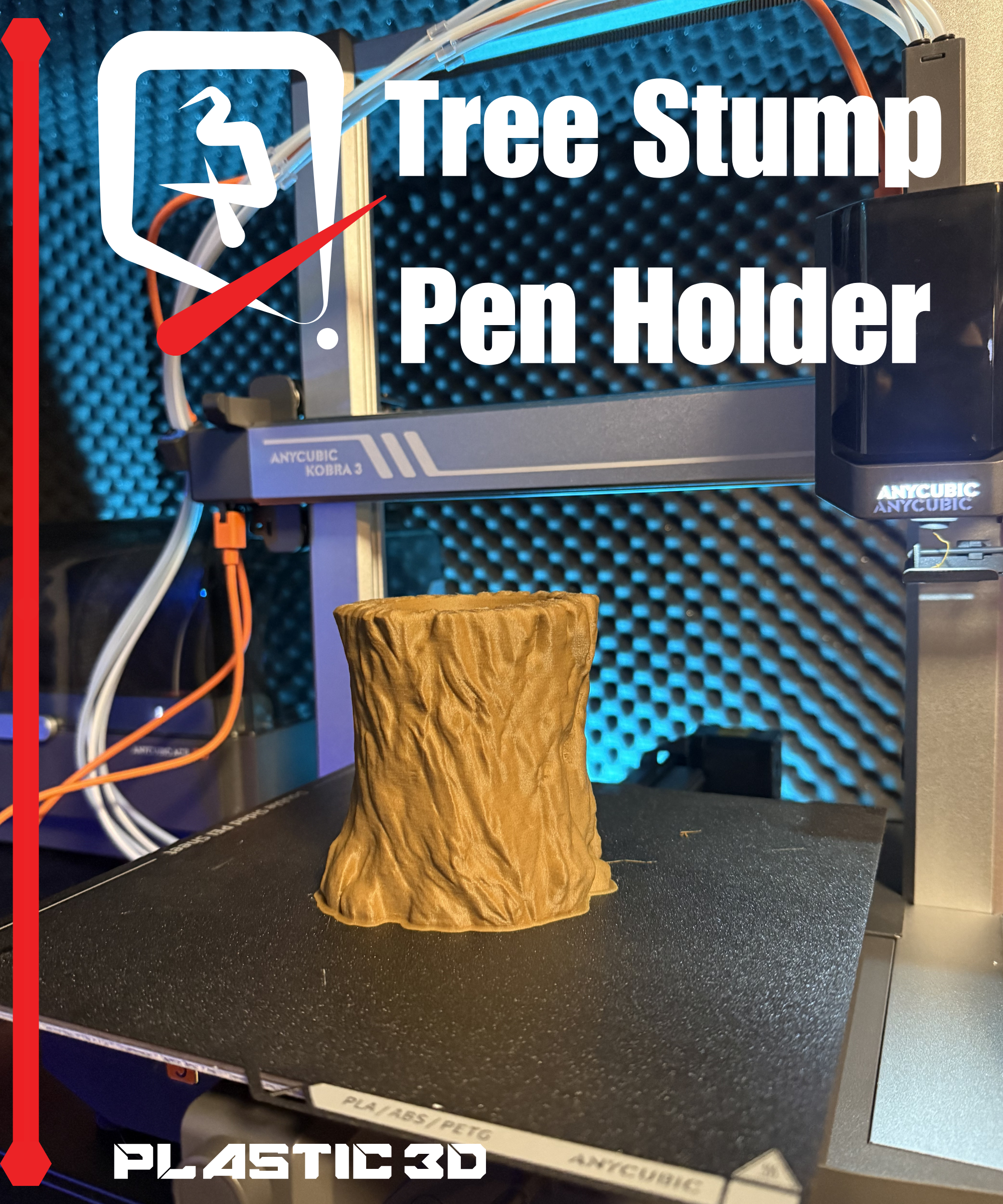 Tree Stump Pen holder
