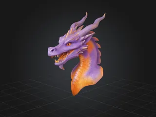 dragon bust by OrangeDragon | Download free STL model | Printables.com