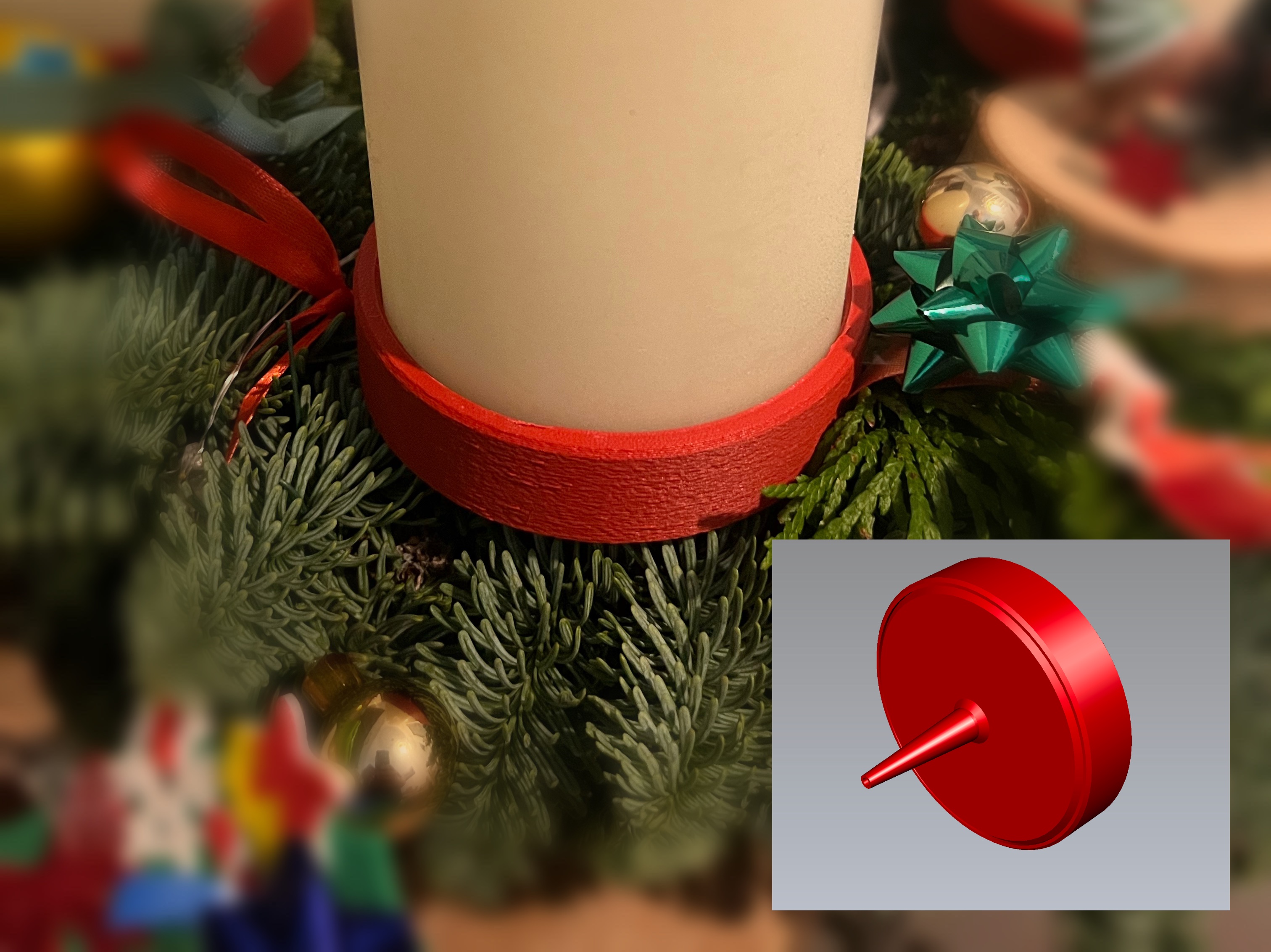 Advent wreath candle holder max. 80mm diameter