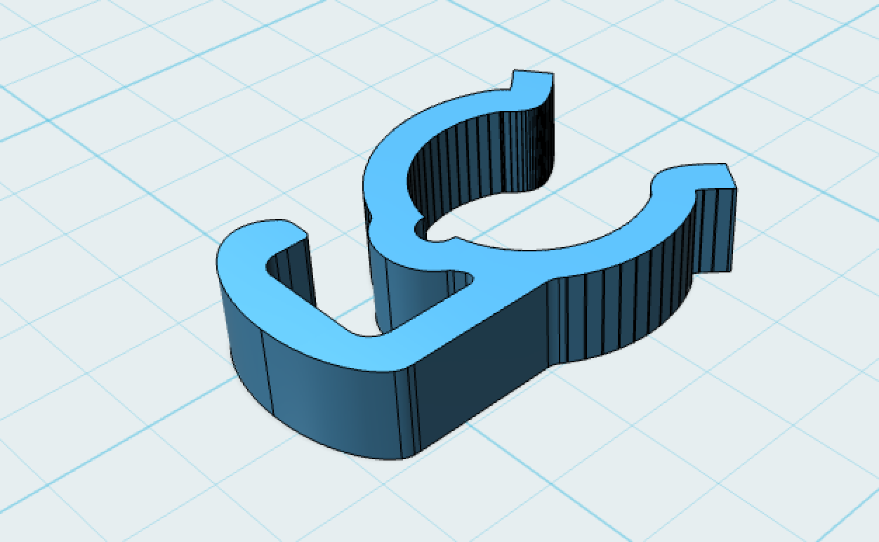 Cable clip for 11mm round rod